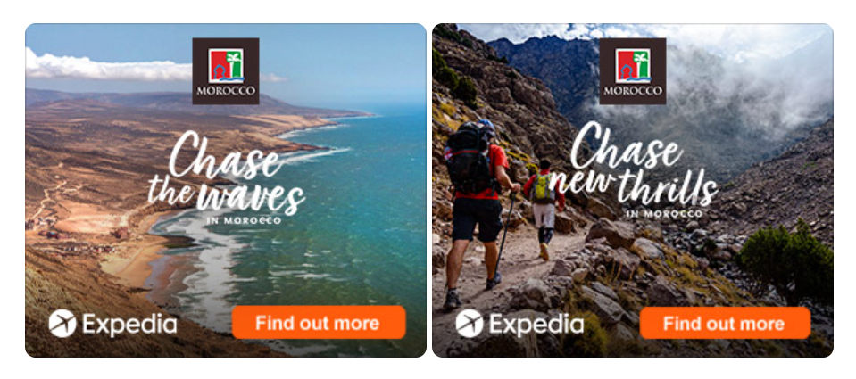 An example of content marketing of the travel company Expedia